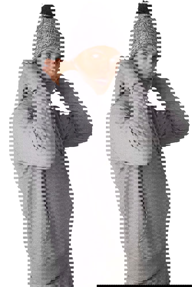 KP519 - Bommelmütze mit Umschlag.