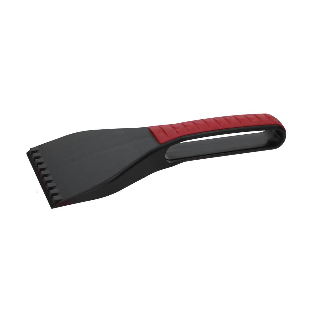 Eiskratzer "TopGrip - Clean Vision" - perlgrau/standard-rot