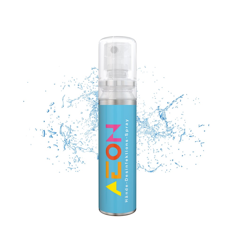 Hände-Desinfektionsspray (DIN EN 1500), 20 ml, Body Label