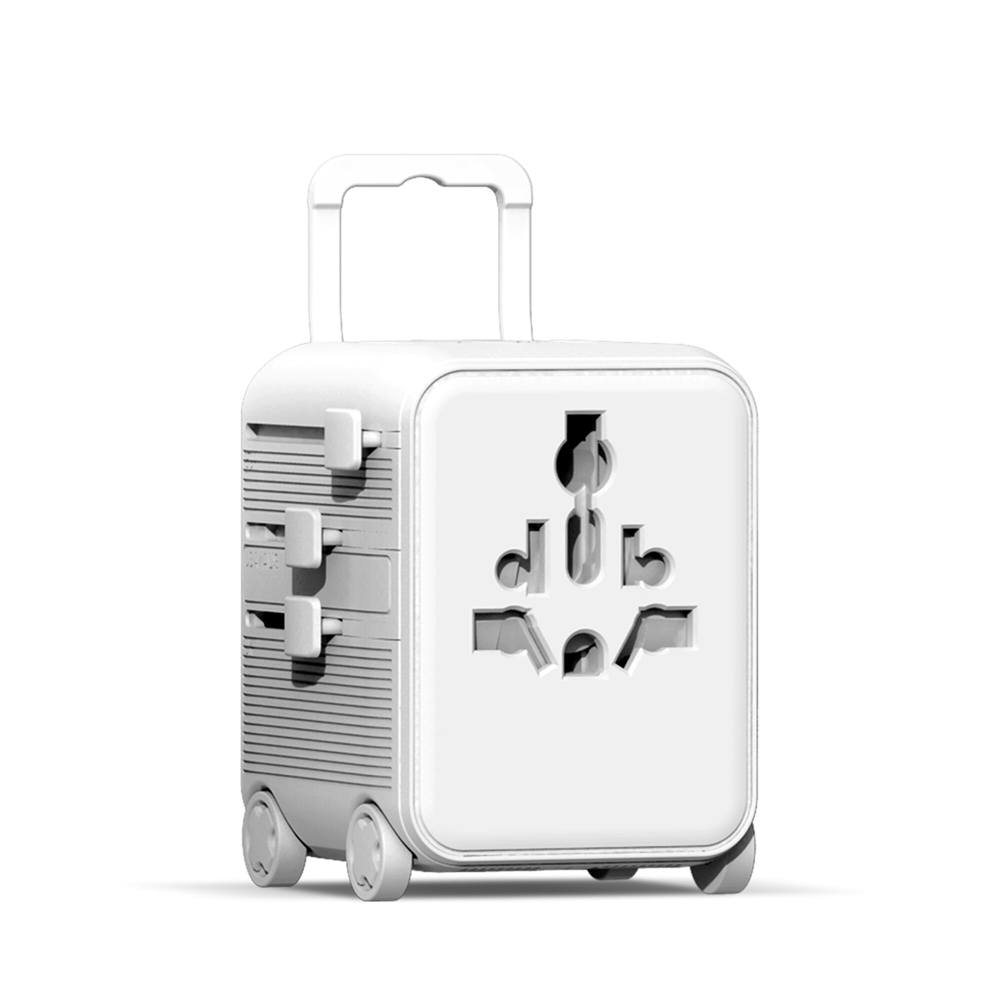 Xoopar Luggie GaN Weltreise-Adapter-Trolley - weiss