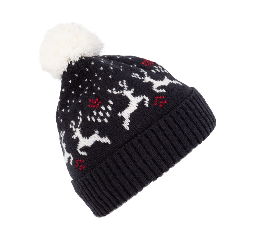 KP512 - Rentier Weihnachtsmützev - Night Navy / Natural
