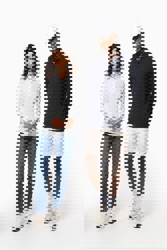 K2027A - Herren Piqué-Polohemd lange Ärmel Bio-180