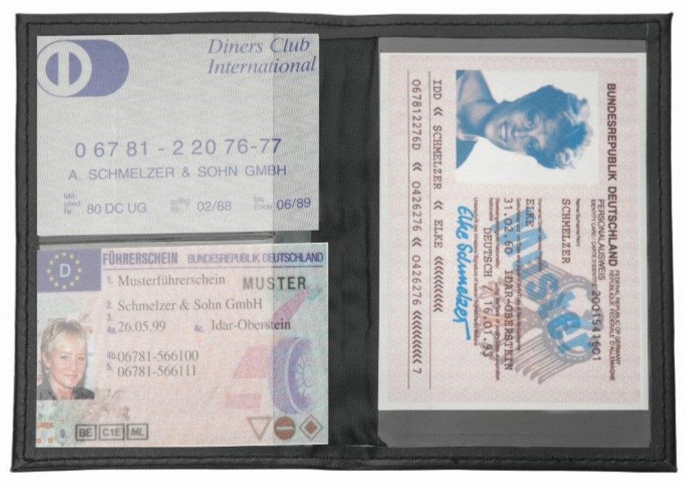 CreativDesign® Ausweistasche "DesignLine" schwarz