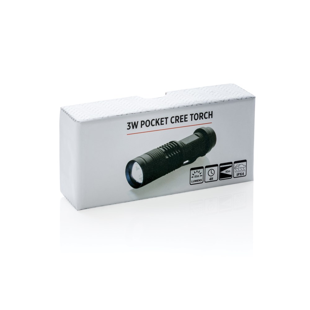 Kompakte 3W Cree Taschenlampe Kompakte 3W Cree Taschenlampe