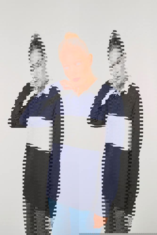 PA429 - Rugby-Polohemd mit langen Ärmeln