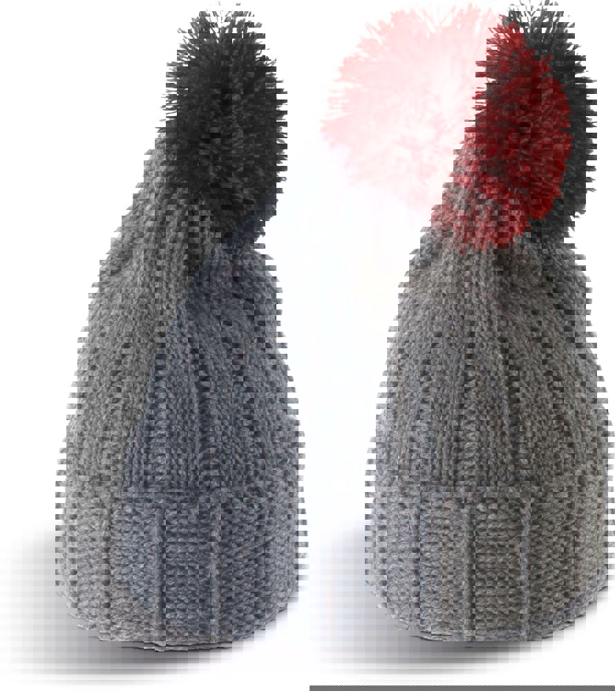 KP519 - Bommelmütze mit Umschlag.