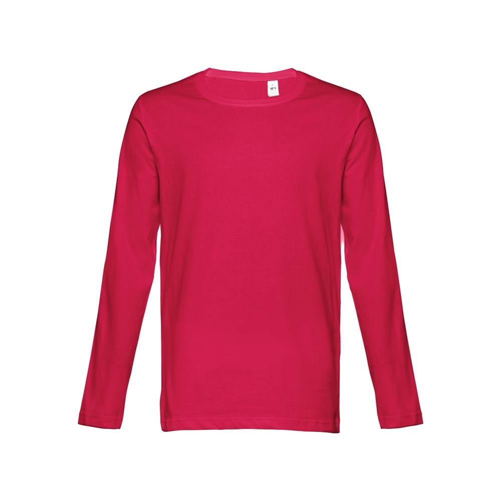 THC BUCHAREST. Herren Langarm T-Shirt - Rot