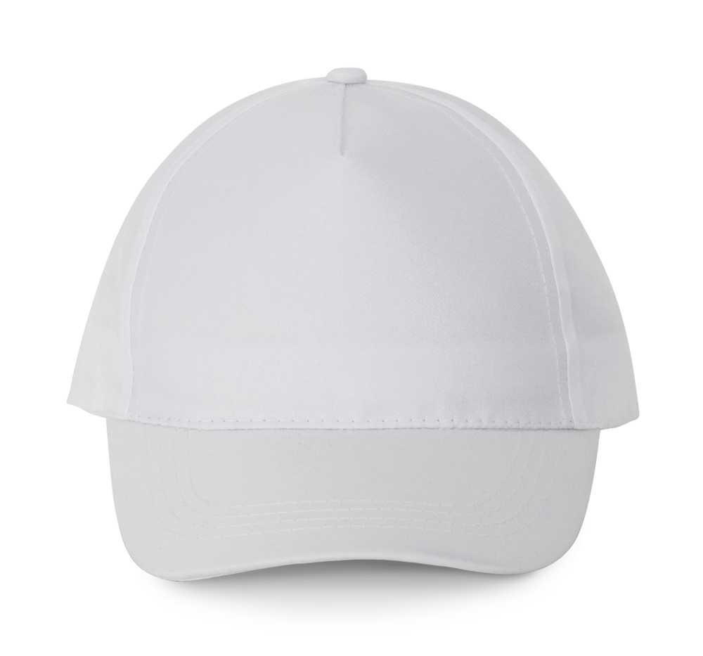 KP157 - Polyester-Sportkappe mit 5 Panels - White