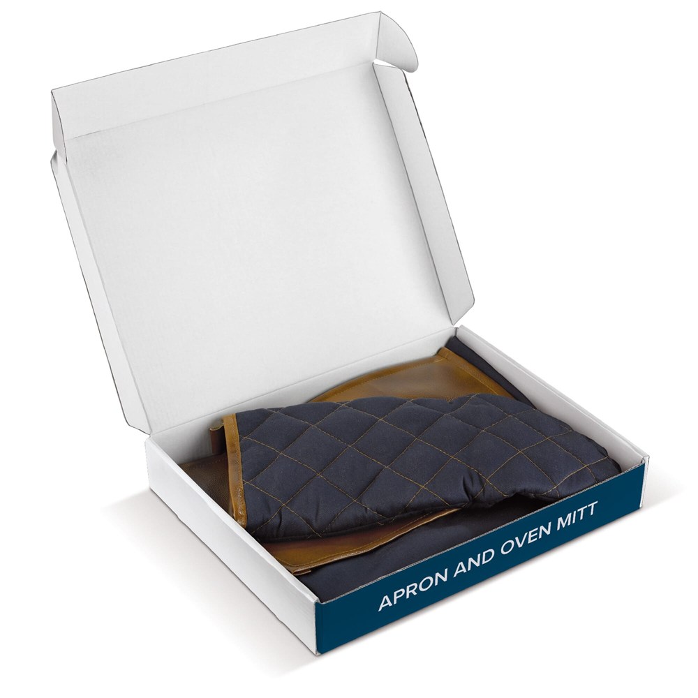 BBQ-Schürze und -Handschuh