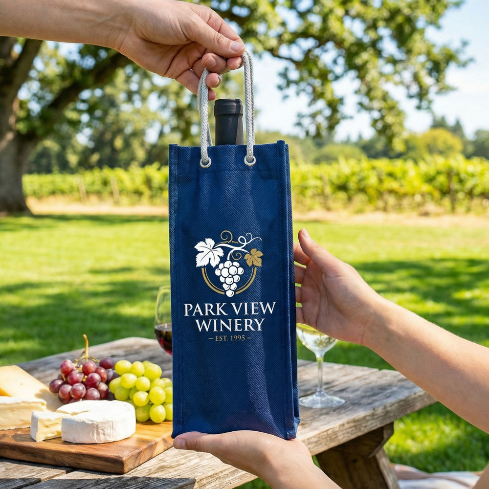 1-er Flaschentasche mit Tragekordeln – FLORENZ