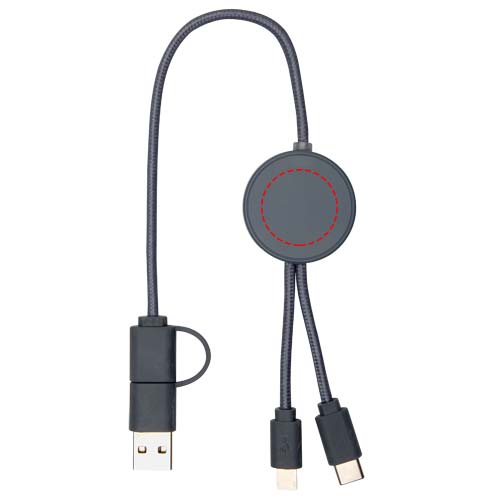 Citala 30 cm 5-in-1 Kabel aus recyceltem Kunststoff für Datenübertragung und 27W Schnellladung