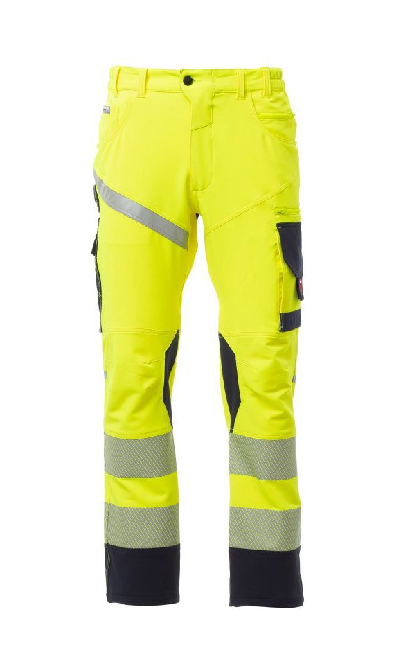 Unisex Warnschutz-Hose NEW - gelb/marineblau