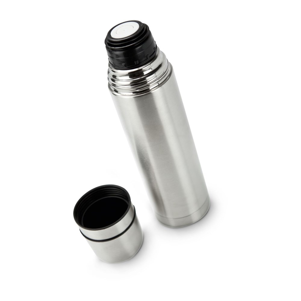 ROMINOX® Isolierkanne // Cup in Cup - mit 2 Deckeln - Silber ROMINOX® Isolierkanne // Cup in Cup - mit 2 Deckeln - Silber