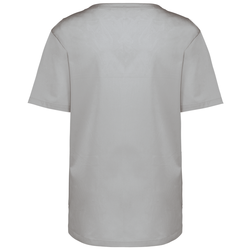 - Kurzärmlige Unisex-Tunika aus Baumwollpolyester - Snow Grey