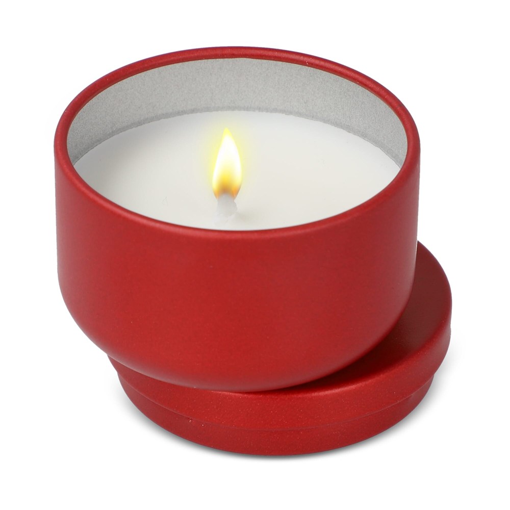 Asana unparfümierte Kerze auf Pflanzenbasis in recycelter Dose