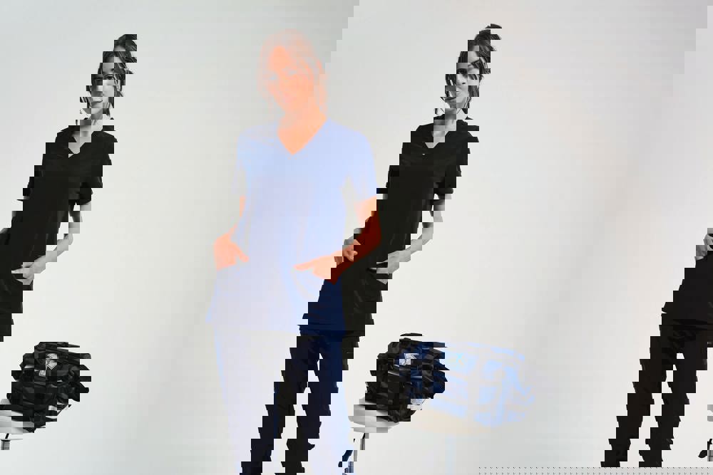 NN310 - Tunika mit Stretchanteil und kurzen Ärmeln, Damen