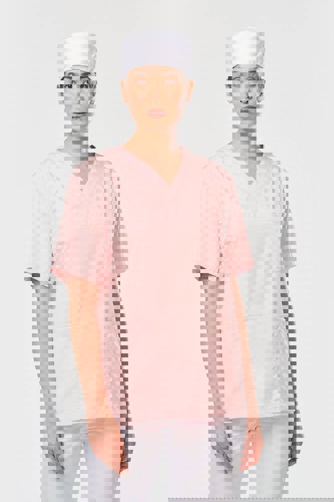 WK507C - Kurzärmlige Unisex-Tunika aus Baumwollpolyester