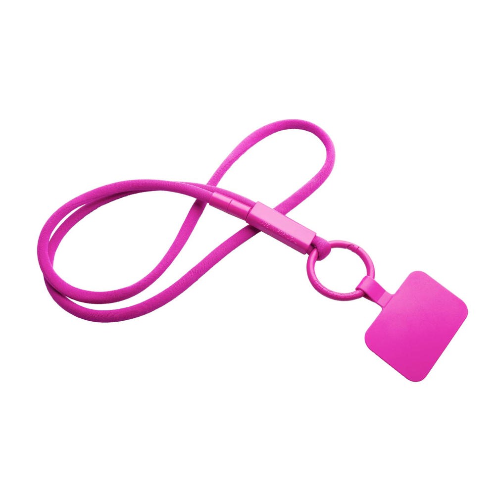 Tubyard Lanyard mit Telefonhalterung und Band aus recyceltem Kunststoff - Rosa