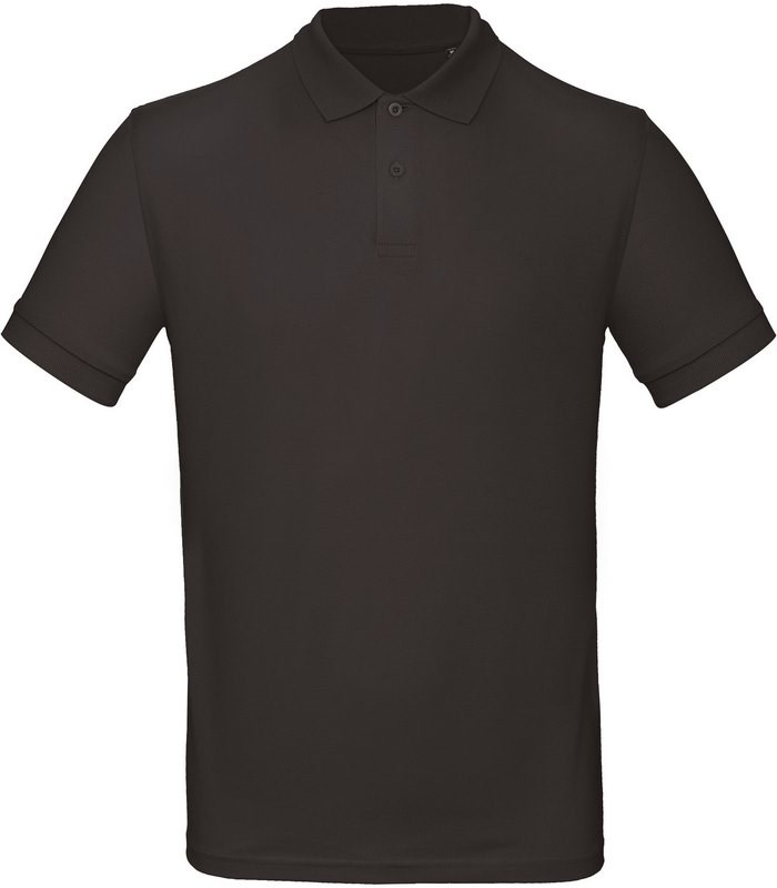 B&C Men's organic polo shirt - schwarz