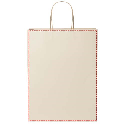 Papiertüte 150 g/m² aus landwirtschaftlichen Reststoffen mit gedrehten Griffen – XXL Papiertüte 150 g/m² aus landwirtschaftlichen Reststoffen mit gedrehten Griffen – XXL