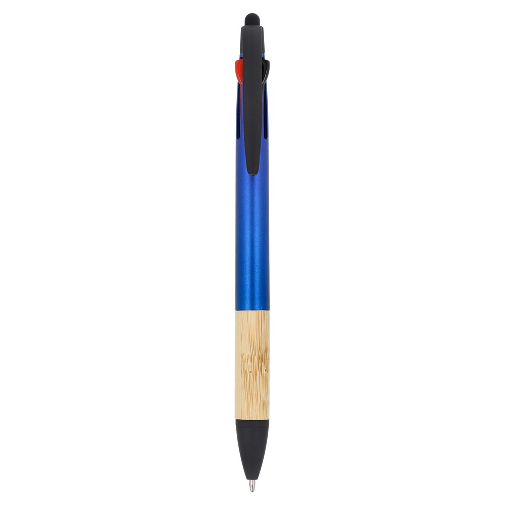 3-Farben-Stift mit Bambusgriff