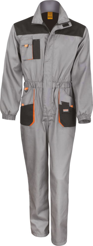 R321X - Work-guard Lite Coverall - Grey / Black / Orange