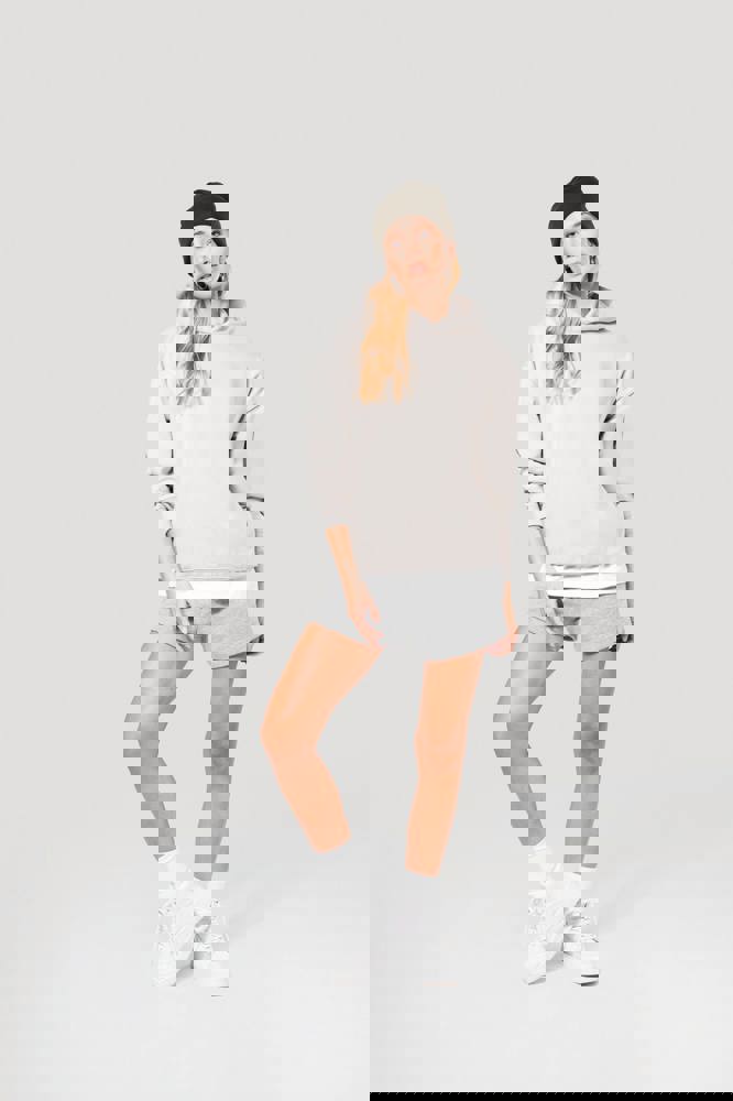 K4018 - Kapuzensweatshirt aus Molton, Oversize, Unisex