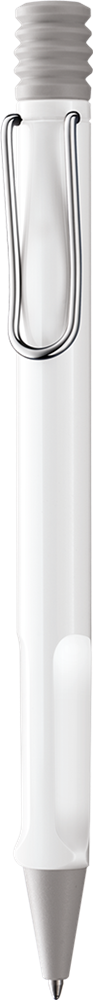 Kugelschreiber LAMY safari white M-blau Kugelschreiber LAMY safari white M-blau