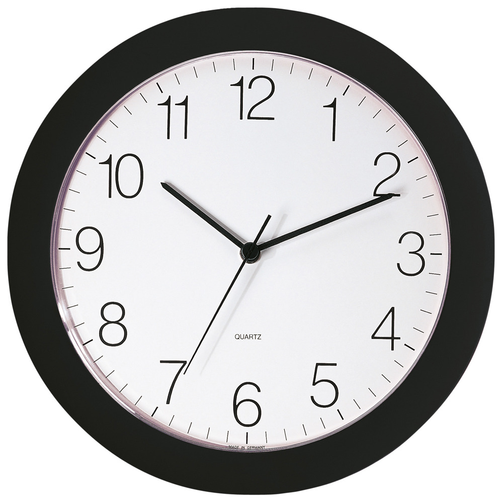 Quarz-Wanduhr U-1208 - schwarz