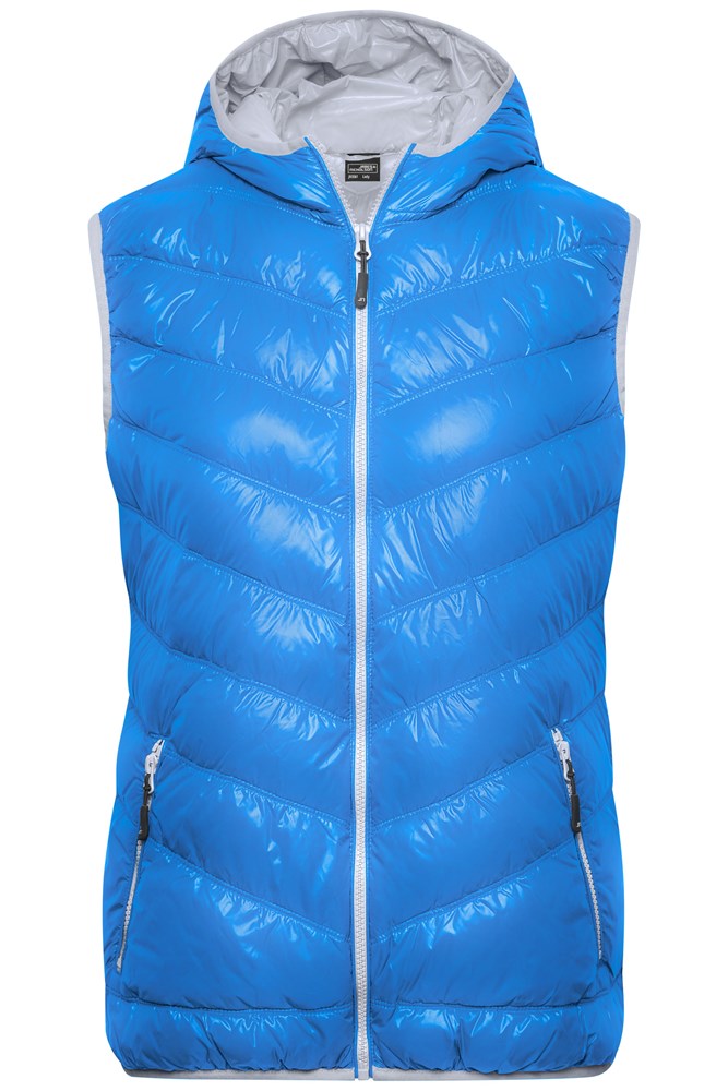 Ladies' Down Vest - Blue/silver (ca. Pantone 300U
420U)