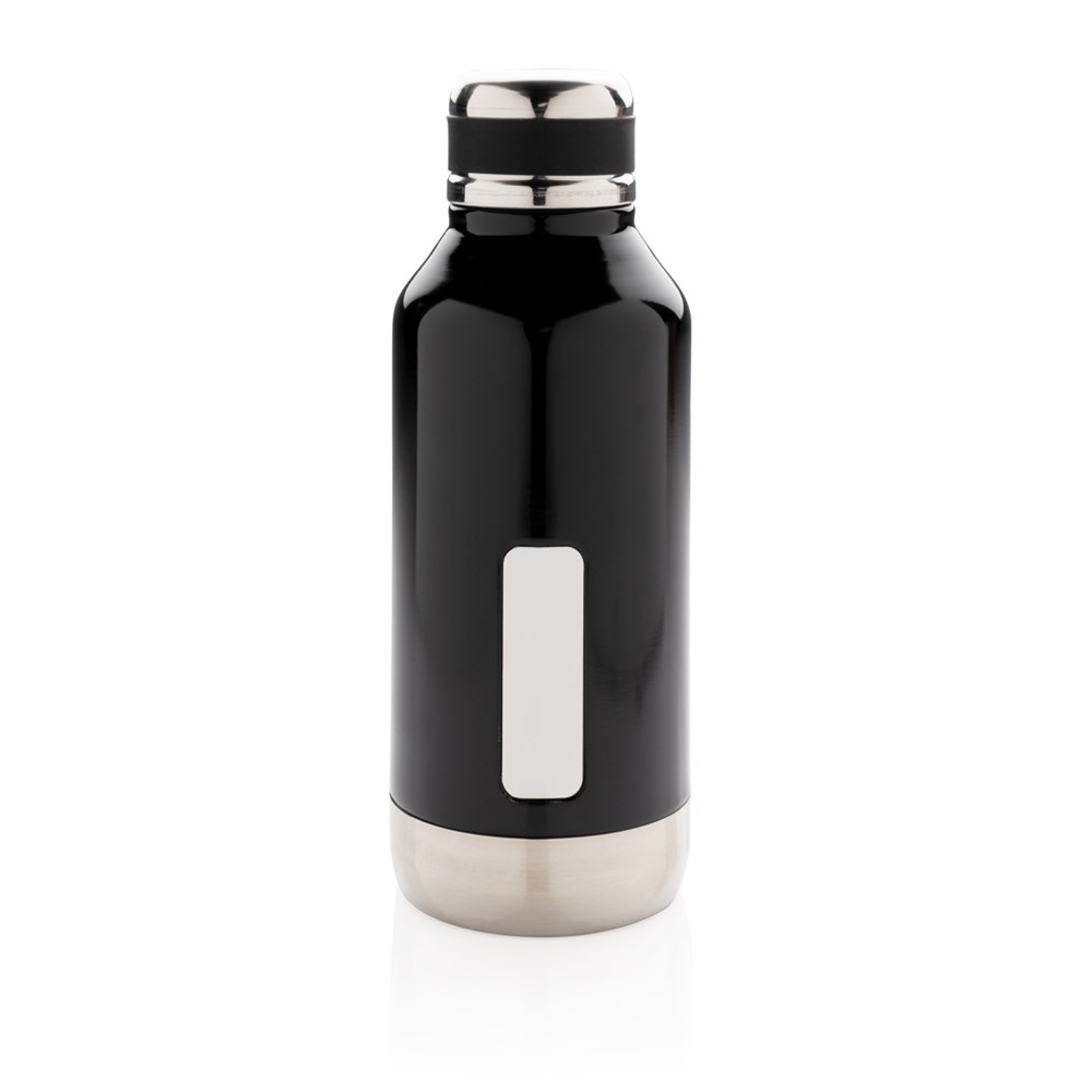 Auslaufsichere Vakuumflasche mit Logoplatte Auslaufsichere Vakuumflasche mit Logoplatte