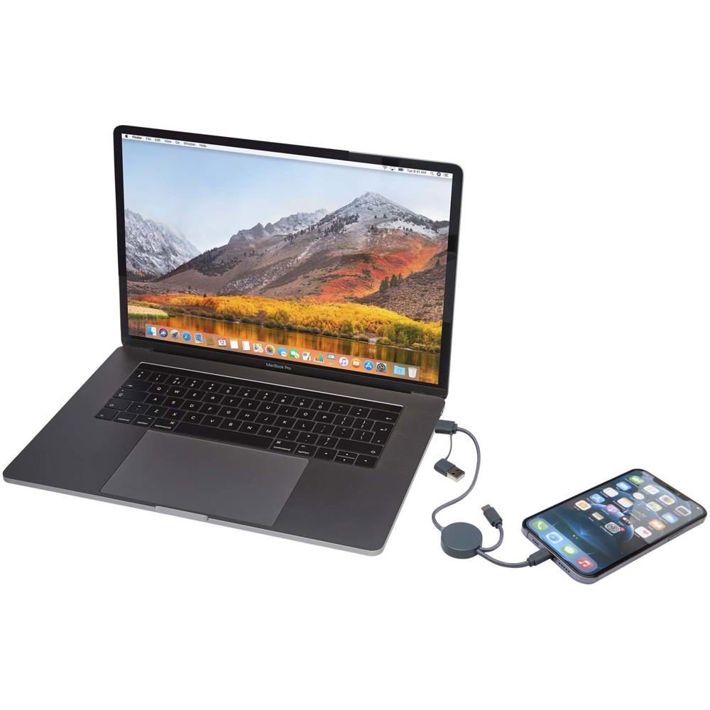 Citala 30 cm 5-in-1 Kabel aus recyceltem Kunststoff für Datenübertragung und 27W Schnellladung