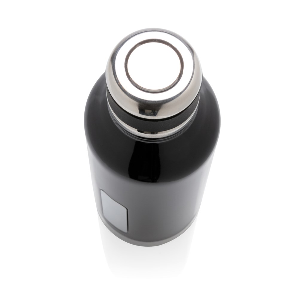 Auslaufsichere Vakuumflasche mit Logoplatte Auslaufsichere Vakuumflasche mit Logoplatte