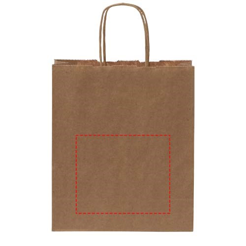 Kraftpapiertasche 80 g/m² mit gedrehten Griffen – klein Kraftpapiertasche 80 g/m² mit gedrehten Griffen – klein