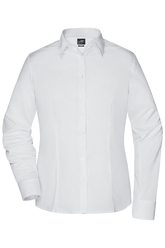 Ladies`Shirt Slim Fit - White (ca. Pantone white)