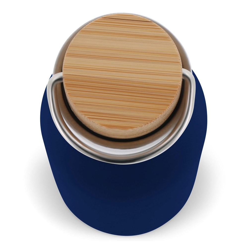 Isolier-Flasche mit Bambusdeckel, 500ml