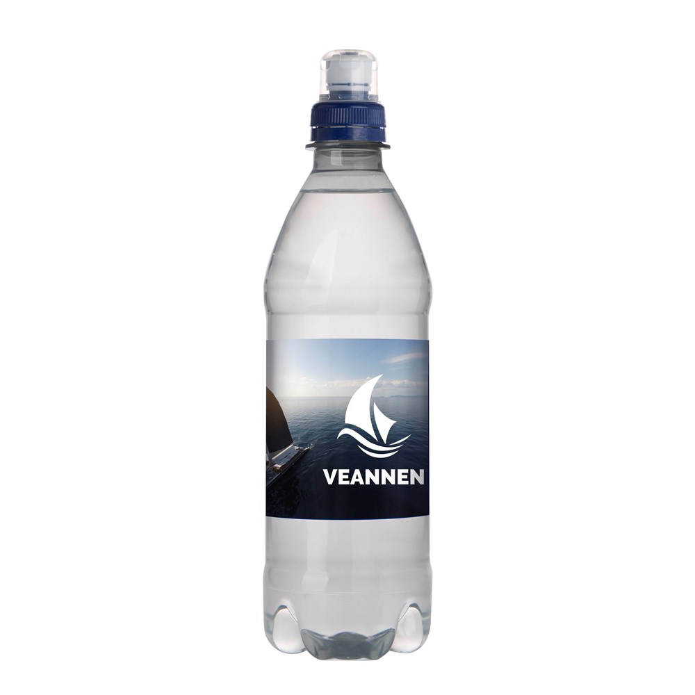 Quellwasser 500 ml mit Sportverschluß - blau