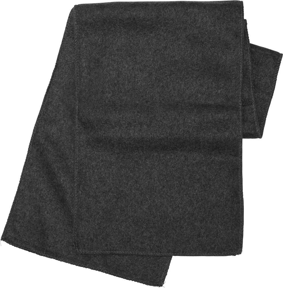 Fleece-Schal aus Polyester-Fleece Maddison - schwarz