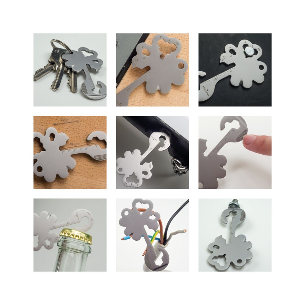 Geschenkartikel: ROMINOX® Key Tool Lucky Charm / Kleeblatt Glücksbringer (19 Funktionen) für Deutschland Fans Geschenkartikel: ROMINOX® Key Tool Lucky Charm / Kleeblatt Glücksbringer (19 Funktionen) für Deutschland Fans