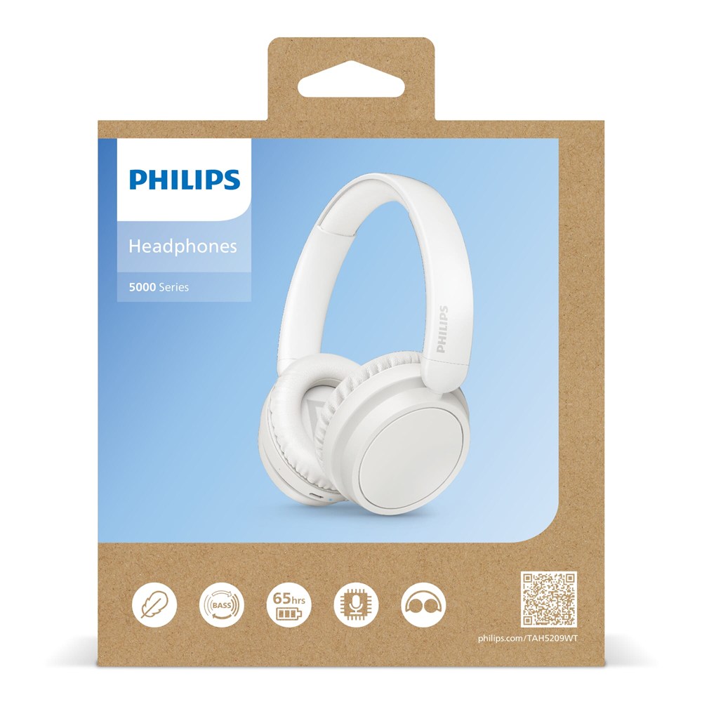 TAH5209 |Philips Bluetooth Over-Ear-Kopfhörer mit 65 Stunden Spielzeit 