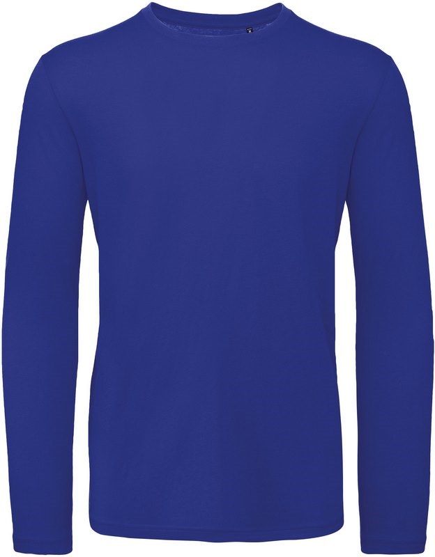 B&C Men's organic Inspire long-sleeved T-shirt - Cobalt Blau