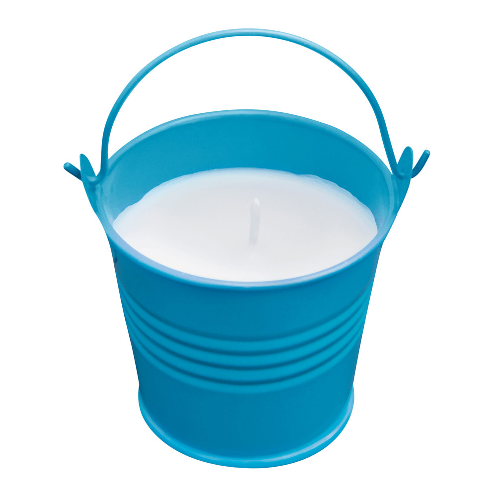 CLAM - Kerze im Eimer - blau