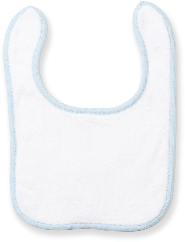 LW22T - Baby Lätzchen - White / Pale Blue