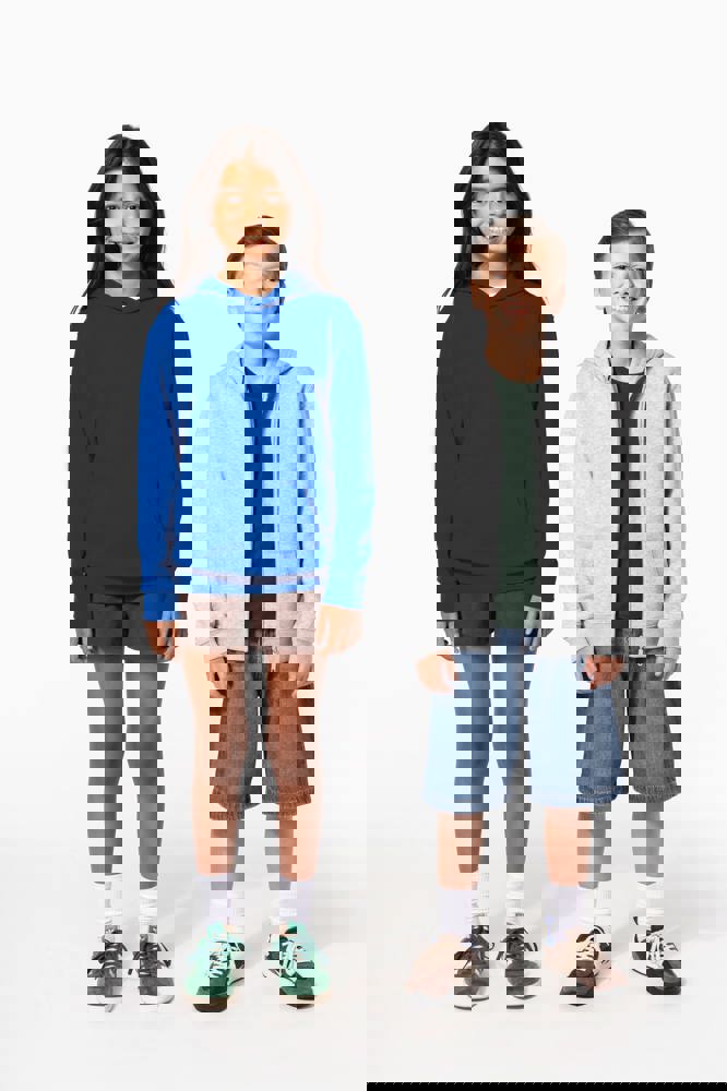 K4045 - Recyceltes Kinder-Kapuzensweatshirt mit Reißverschluss