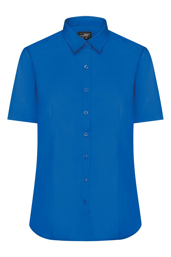 Ladies' Shirt Shortsleeve Poplin - Royal (ca. Pantone 301C)