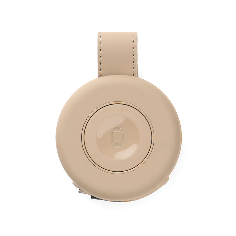 VINGA Baltimore 2-in-1 kabelloser 15W RCS Travel Charger - greige (± PMS 16-0906 TPG)