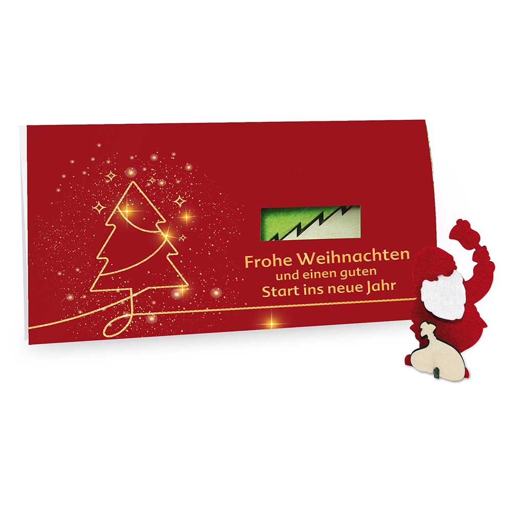 Steckfiguren-Karte Filz - Standardmotiv - Standard