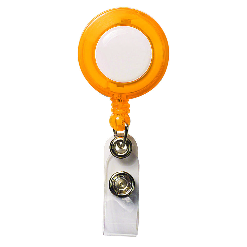 Namensschildhalter - Transparent / Orange