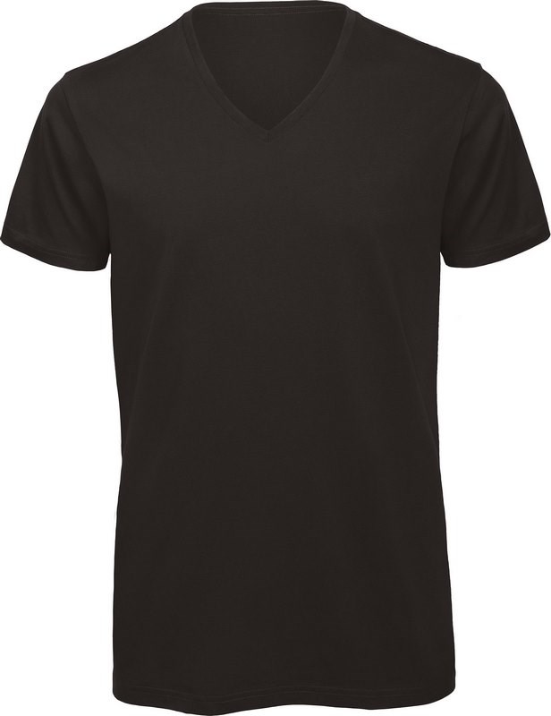 B&C Organic Cotton Inspire V-neck T-shirt - schwarz