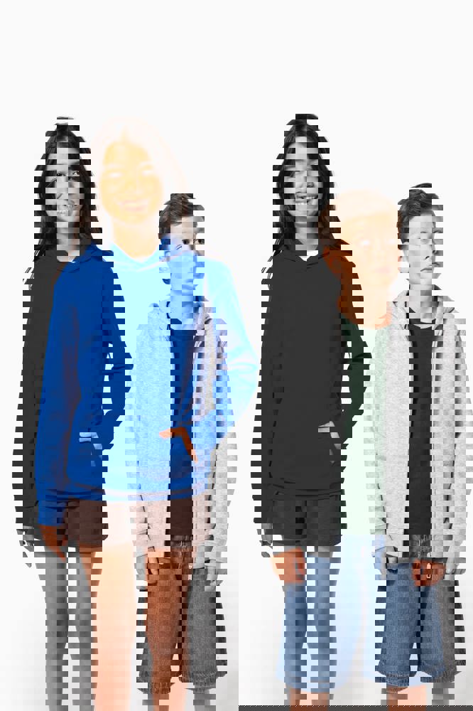 K4045 - Recyceltes Kinder-Kapuzensweatshirt mit Reißverschluss